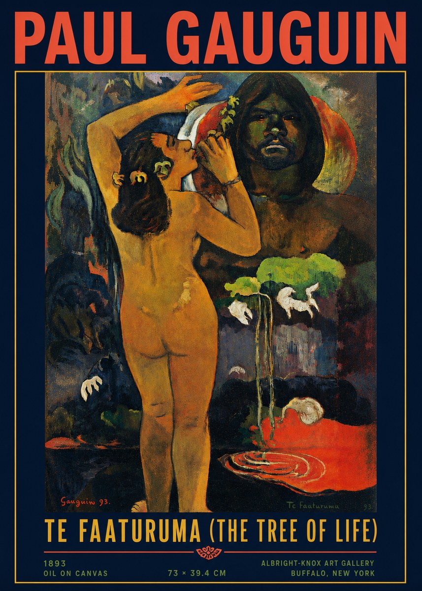 Paul Gauguin Te Faaturuma (the Tree of Life) No4 - Poszter