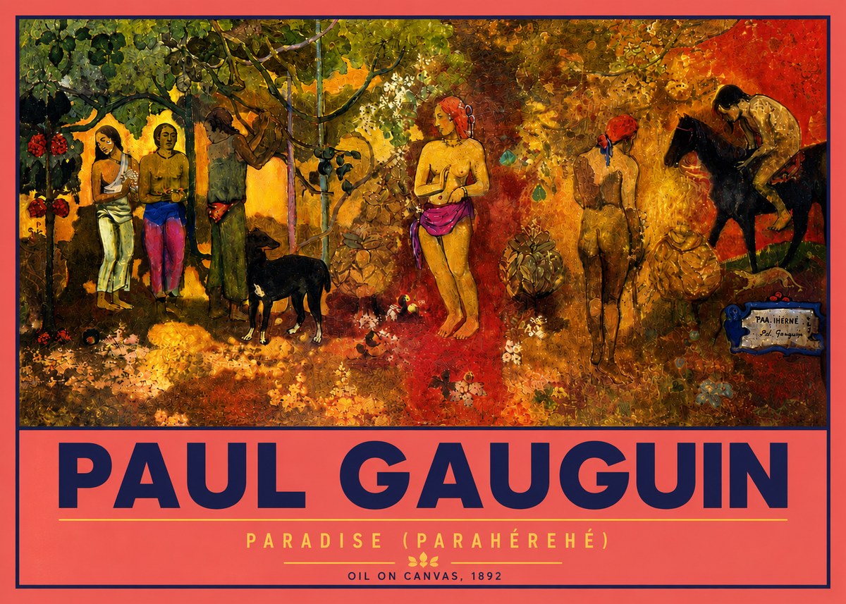 Paul Gauguin Paradise (Parahéréhé) No4 - Poszter