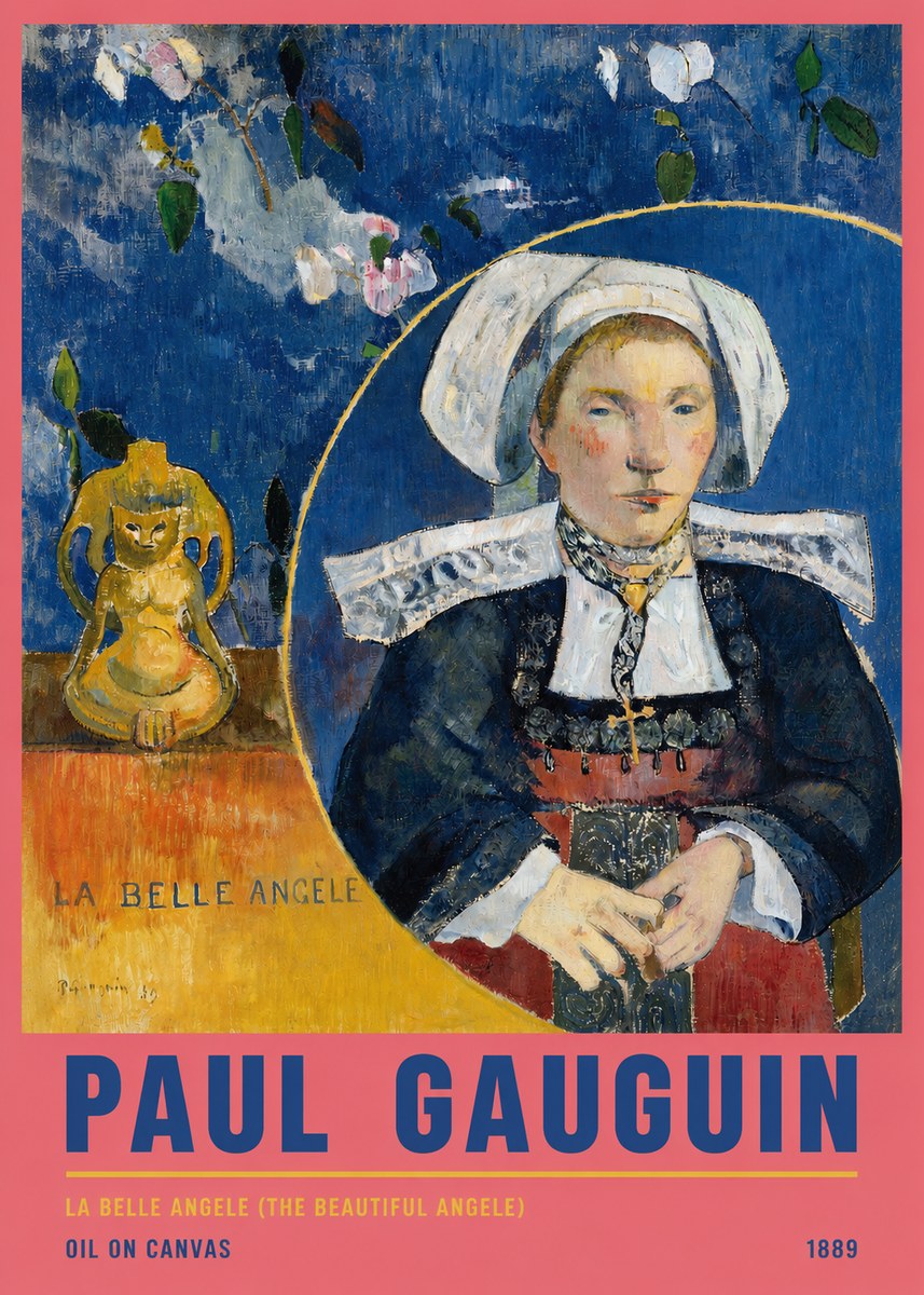 Paul Gauguin La Belle Angele No5 - Poszter