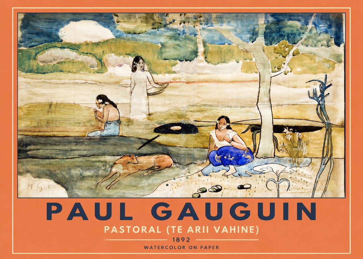 Paul Gauguin Pastoral (Te Arii Vahine) No2 - Poszter
