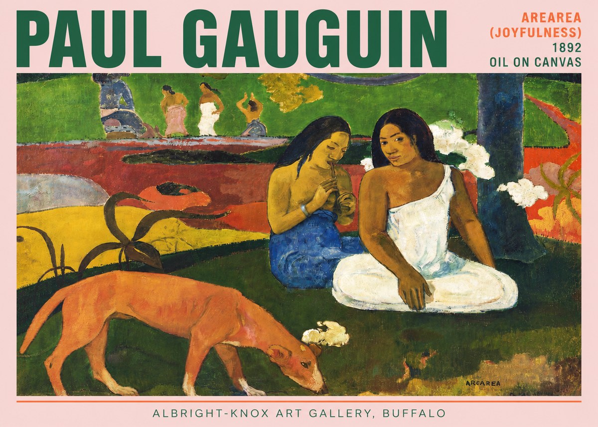 Paul Gauguin Arearea (Joyfulness) No3 - Poszter