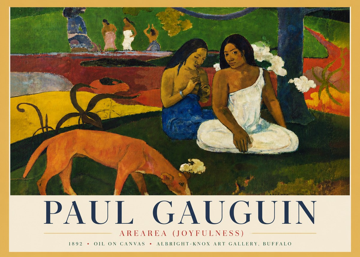 Paul Gauguin Arearea (Joyfulness) No4 - Poszter