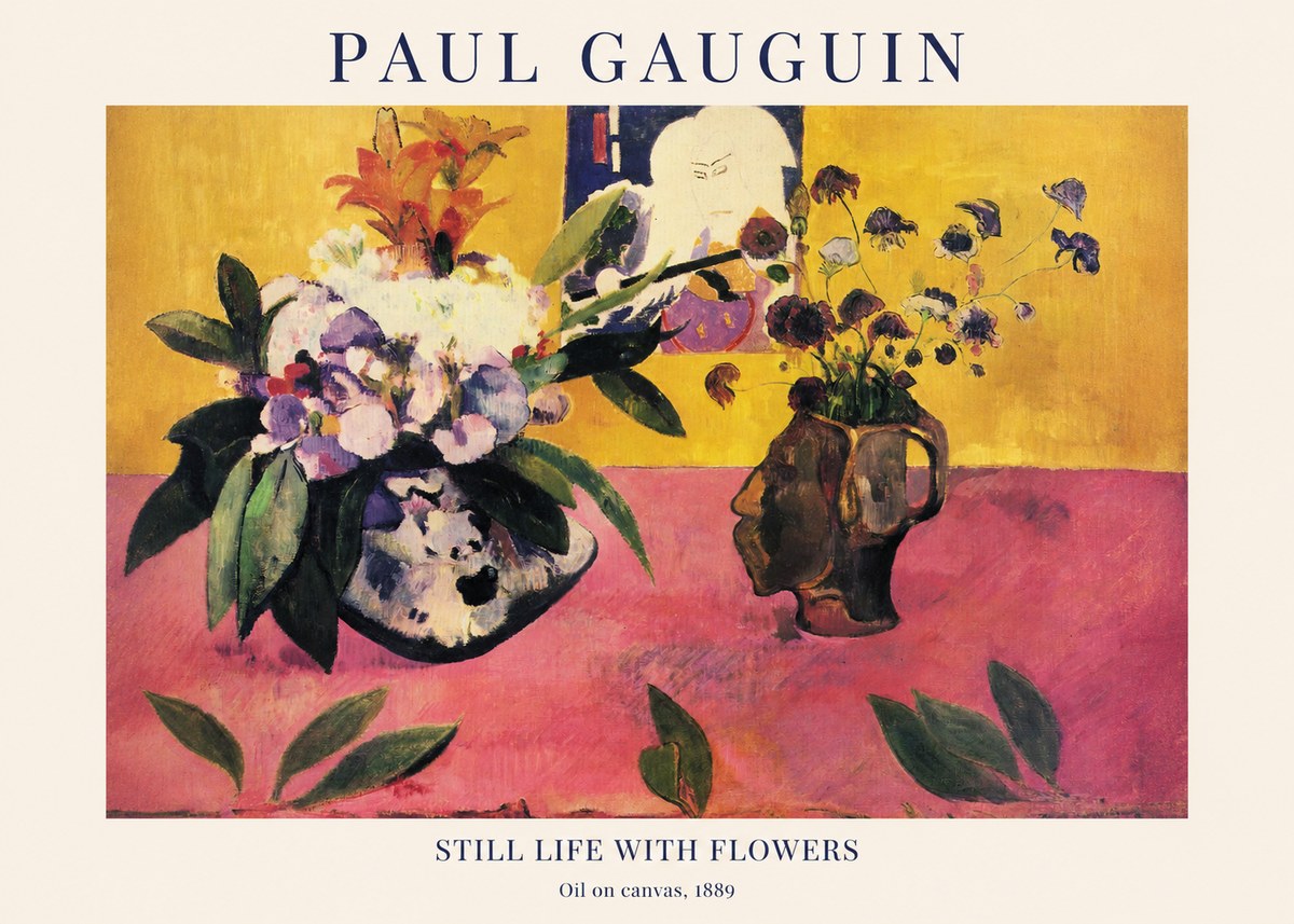 Paul Gauguin Still Life with Flowers No1 - Poszter