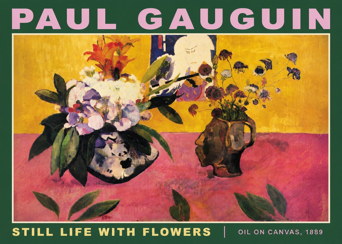 Paul Gauguin Still Life with Flowers No4 - Poszter