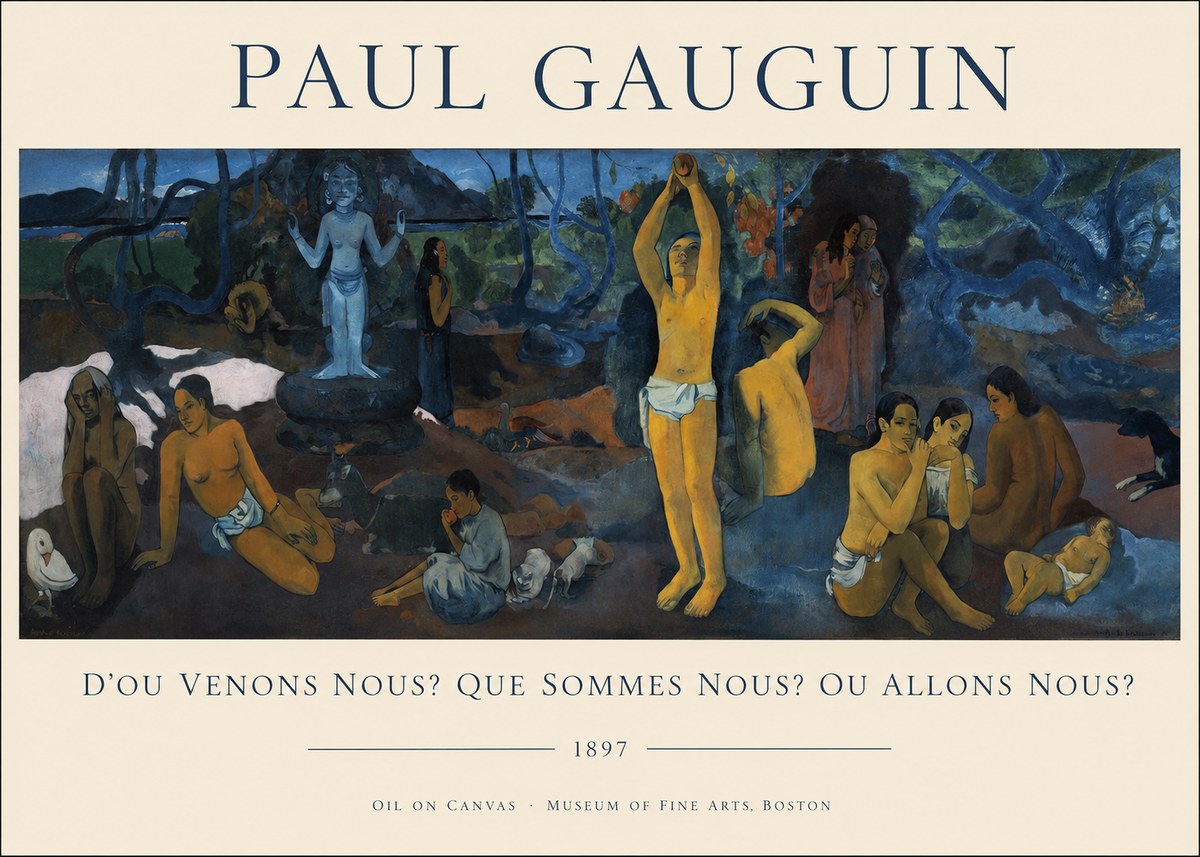 Paul Gauguin D'où Venons Nous? Que Sommes Nous? Où Allons Nous? No1 - Poszter