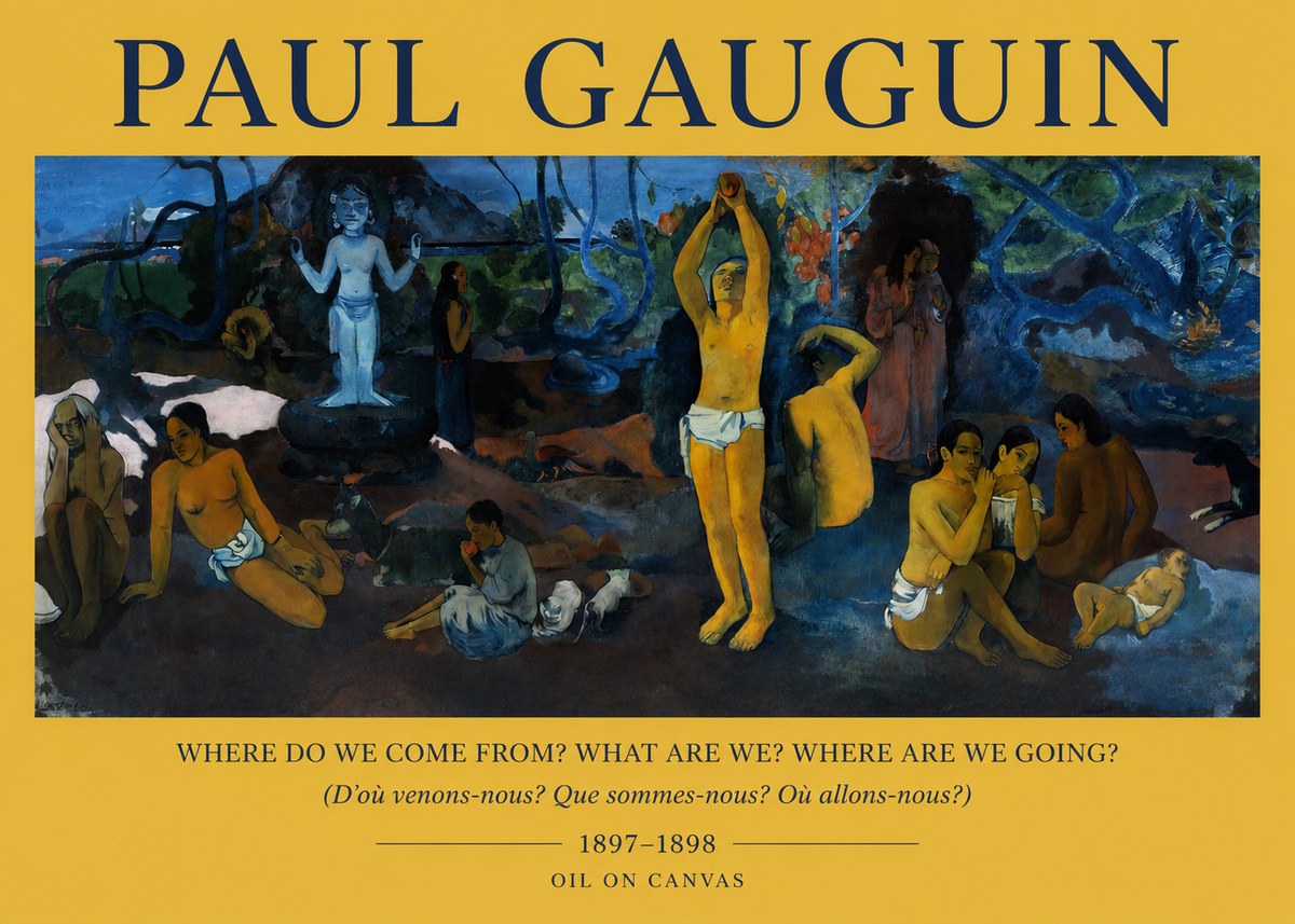 Paul Gauguin D'où Venons Nous? Que Sommes Nous? Où Allons Nous? No2 - Poszter