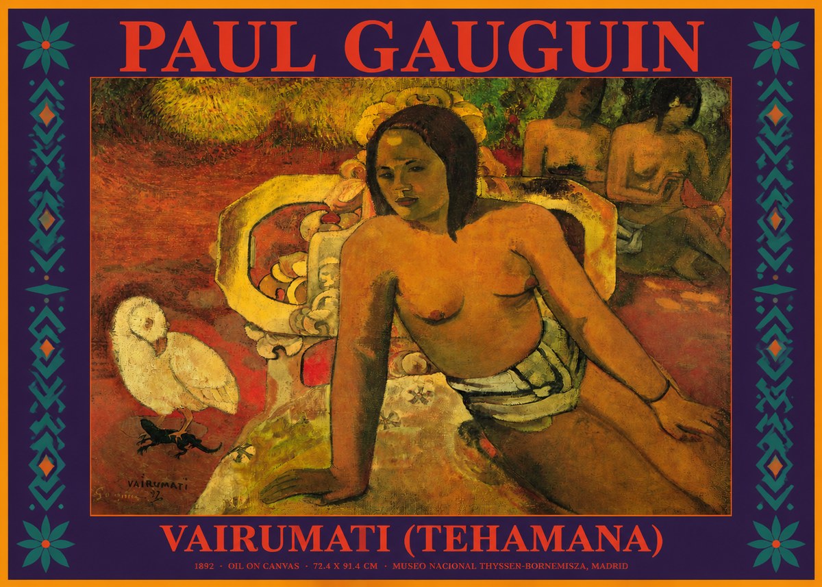 Paul Gauguin Vairumati (Tehamana) No2 - Poszter
