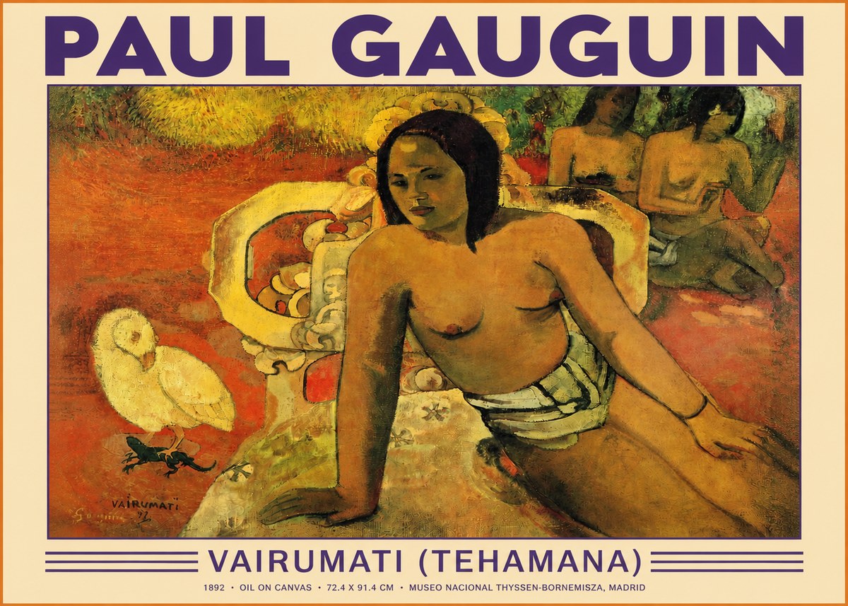 Paul Gauguin Vairumati (Tehamana) No3 - Poszter