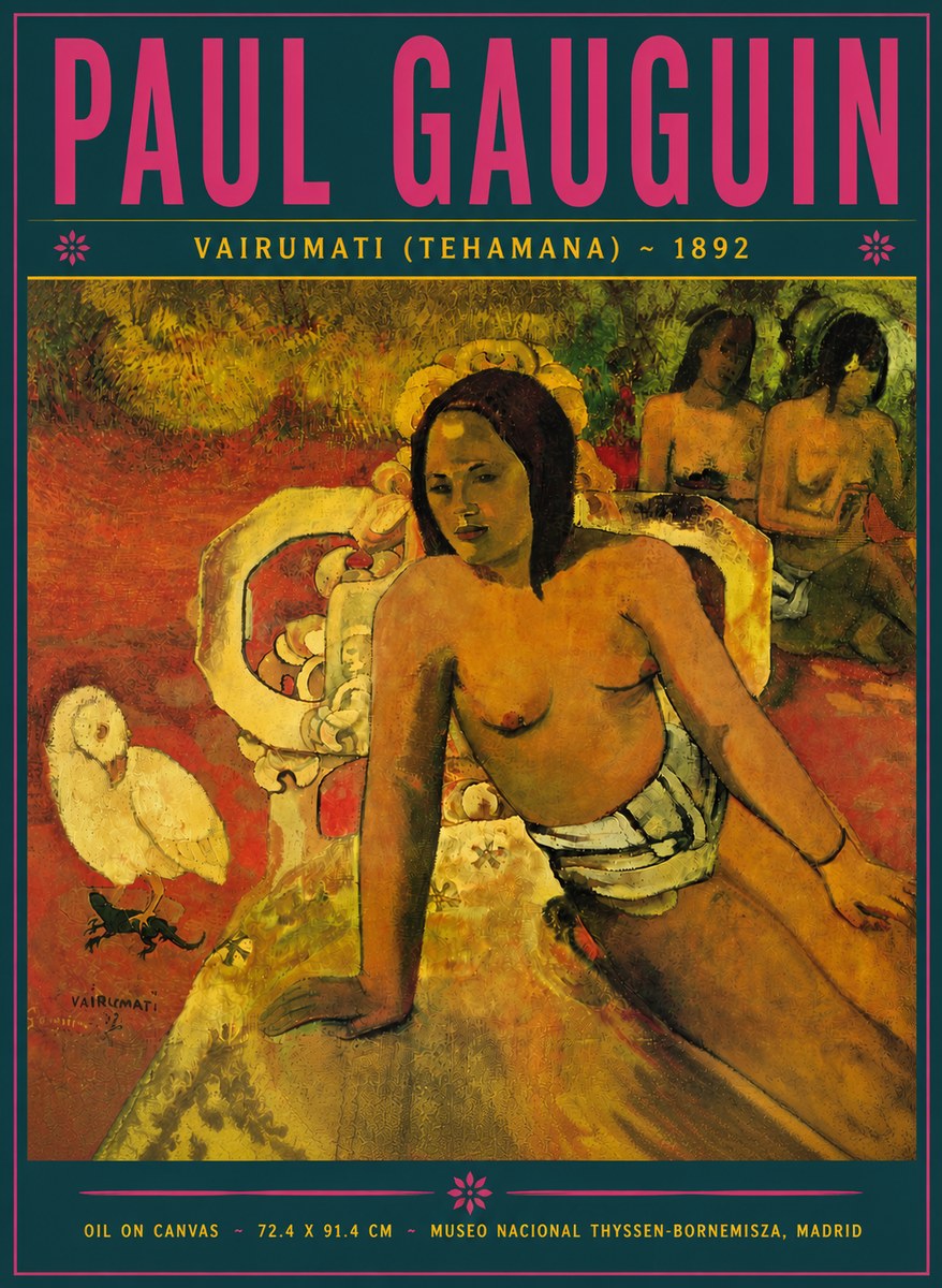 Paul Gauguin Vairumati (Tehamana) No5 - Poszter