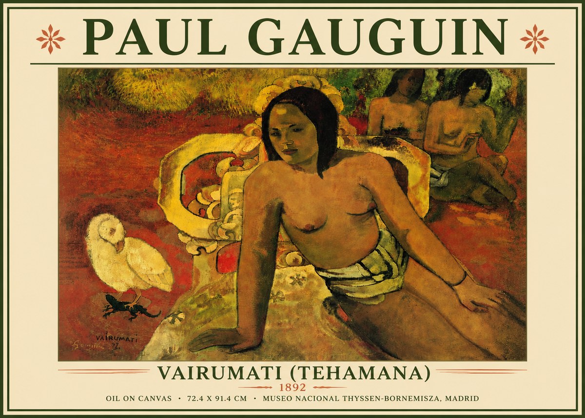 Paul Gauguin Vairumati (Tehamana) No6 - Poszter