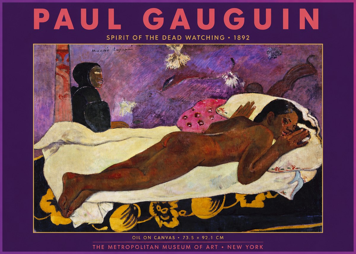 Paul Gauguin Manao Tupapau (the Spirit of the Dead Watches) No6 - Poszter