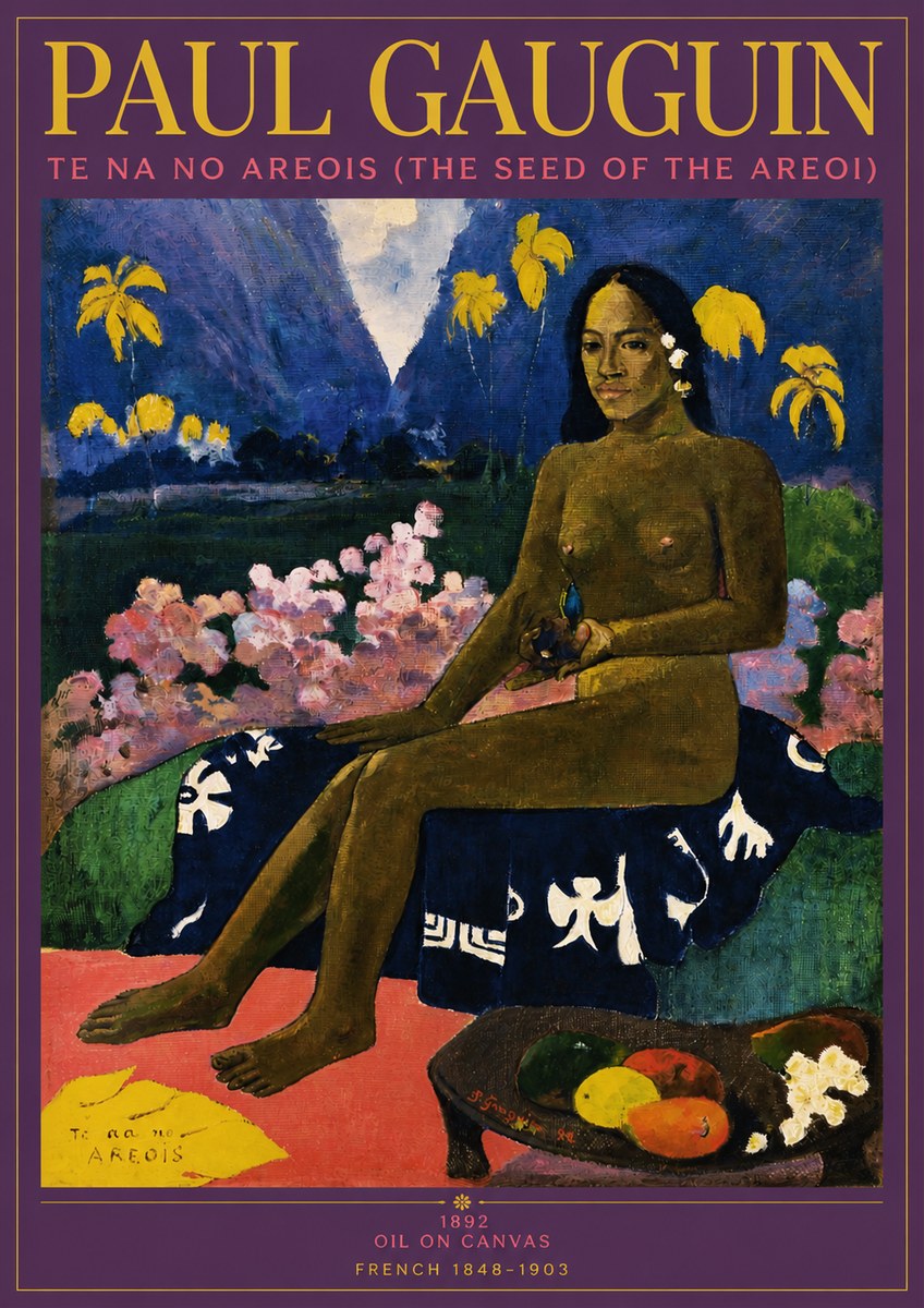 Paul Gauguin Te Na No Areois (the Seed of the Areoi) No3 - Poszter