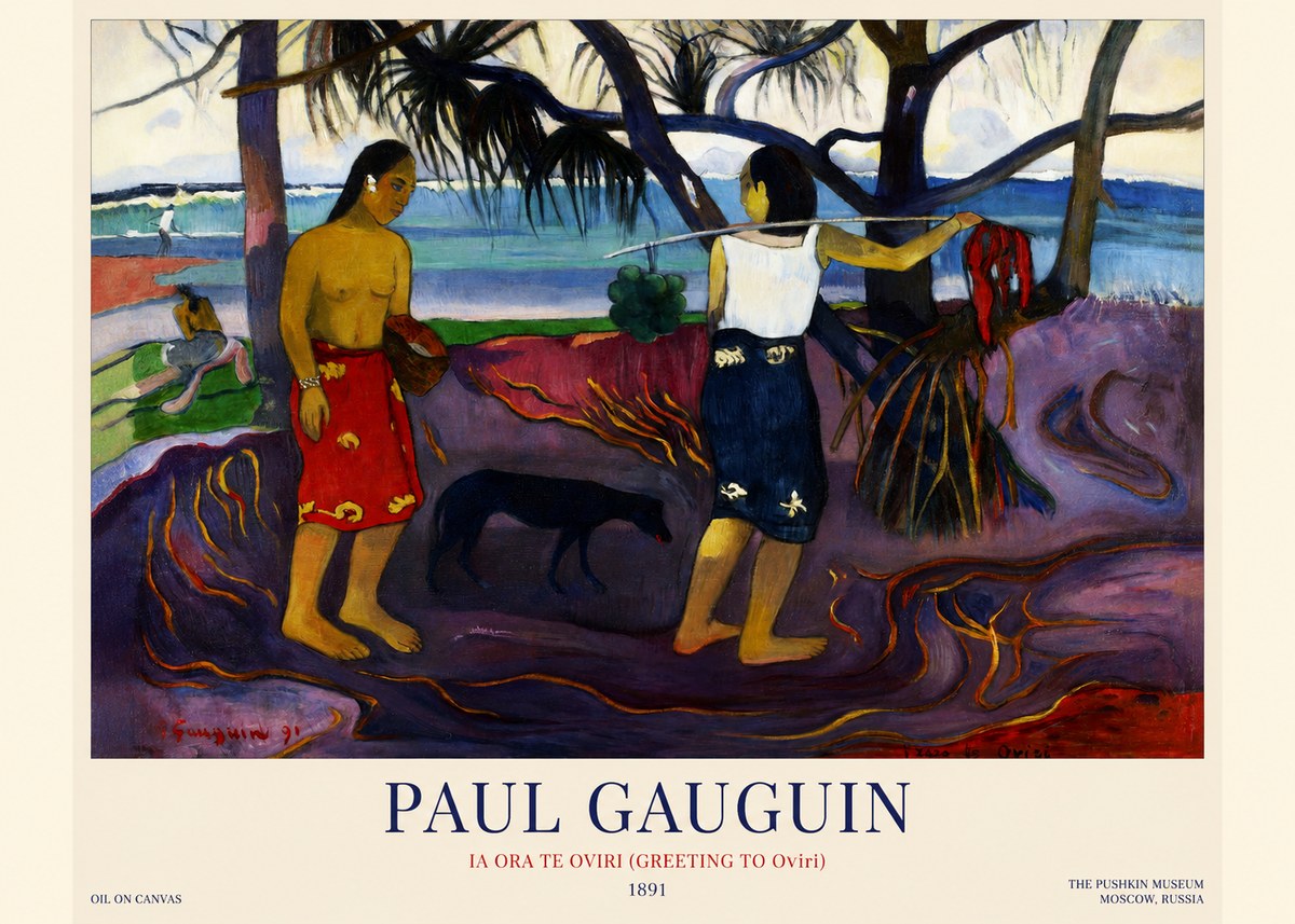 Paul Gauguin Ia Ora Na Te Ovari (I Raro Te Oviri) No2 - Poszter
