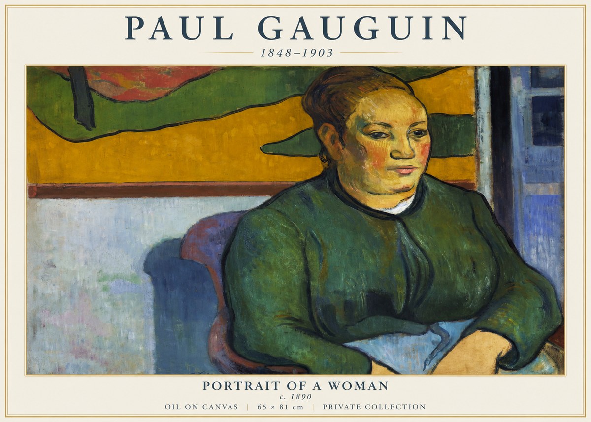 Paul Gauguin Portrait of a Woman No5 - Poszter