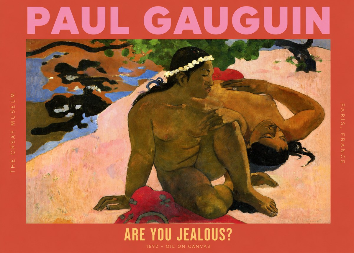 Paul Gauguin Are You Jealous? No2 - Poszter