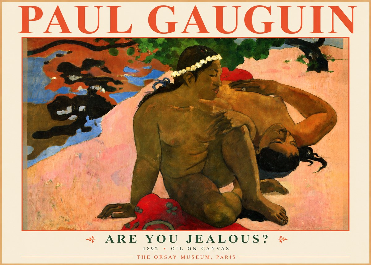 Paul Gauguin Are You Jealous? No3 - Poszter