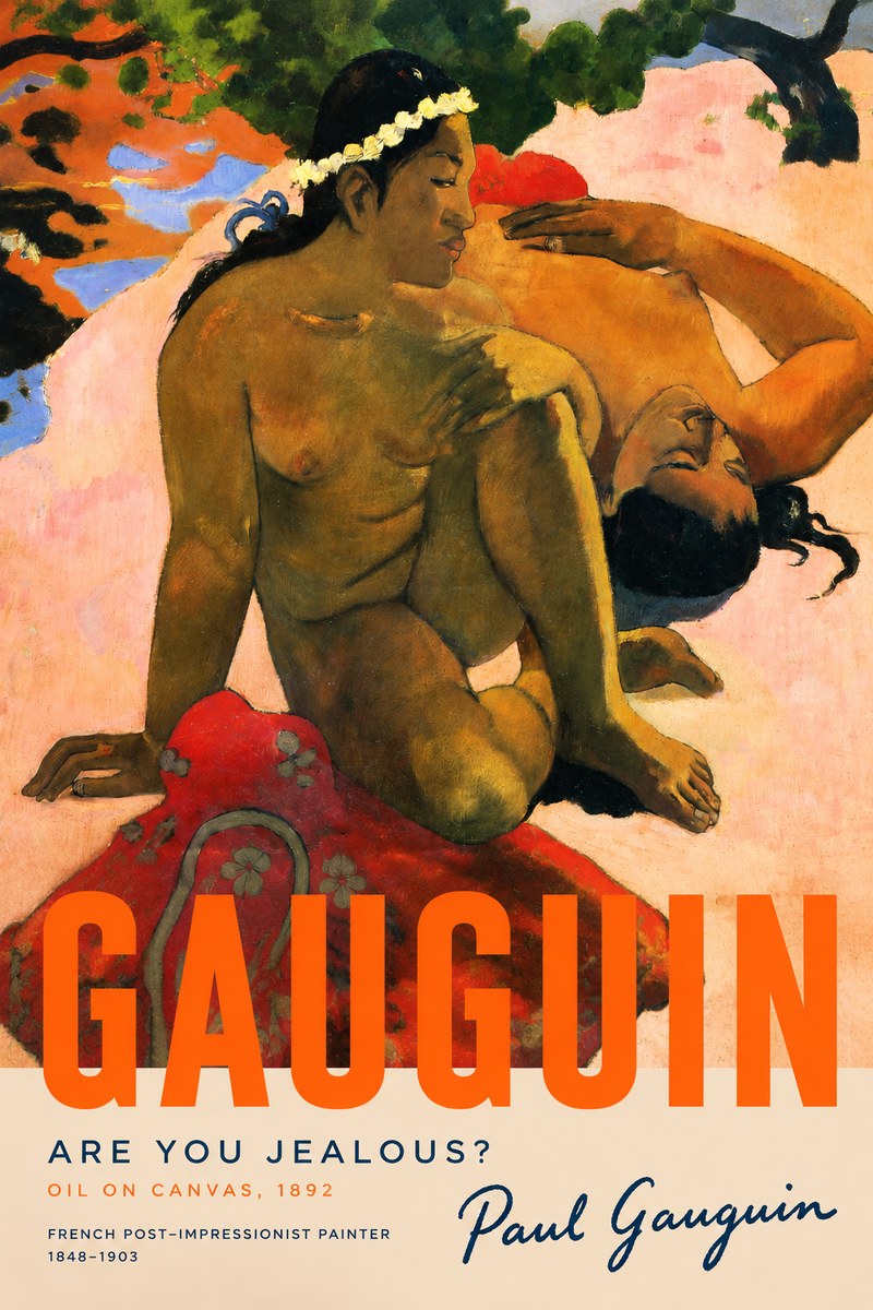 Paul Gauguin Are You Jealous? No6 - Poszter