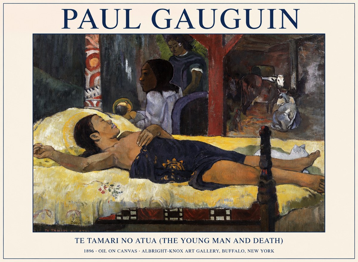 Paul Gauguin Te Tamari No Atua (the Young Man and Death) No1 - Poszter