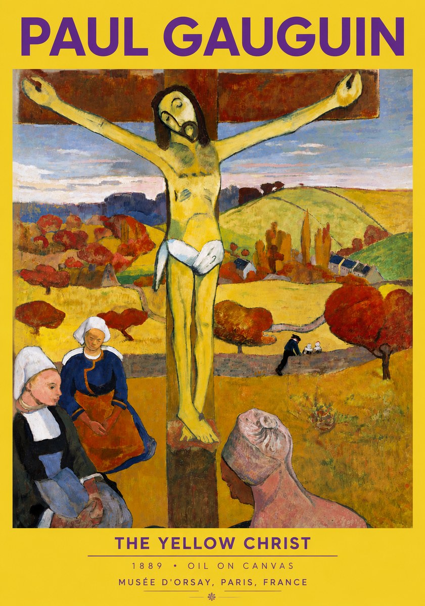 Paul Gauguin The Yellow Christ No4 - Poszter