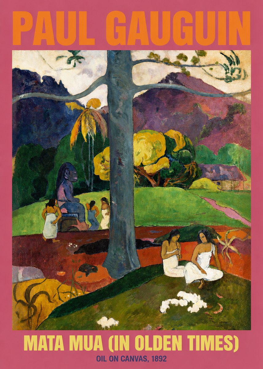 Paul Gauguin Mata Mua (in Olden Times) No2 - Poszter