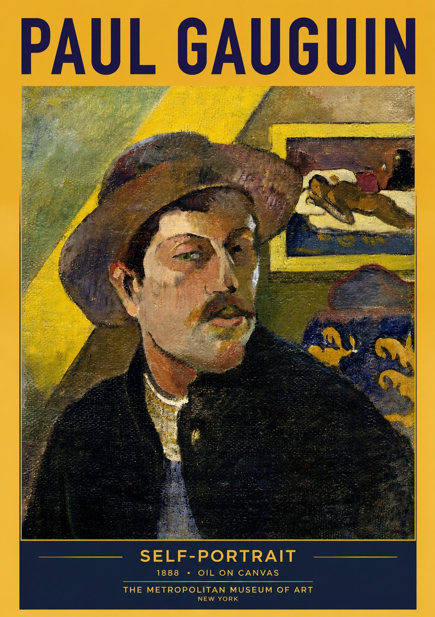 Paul Gauguin Self-portrait II No2 - Poszter