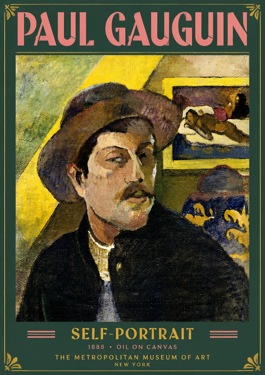 Paul Gauguin Self-portrait II No5 - Poszter