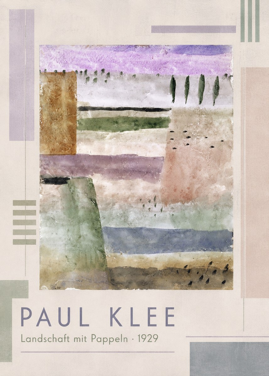 Paul Klee Landschaft Mit Pappeln No1 - Poszter