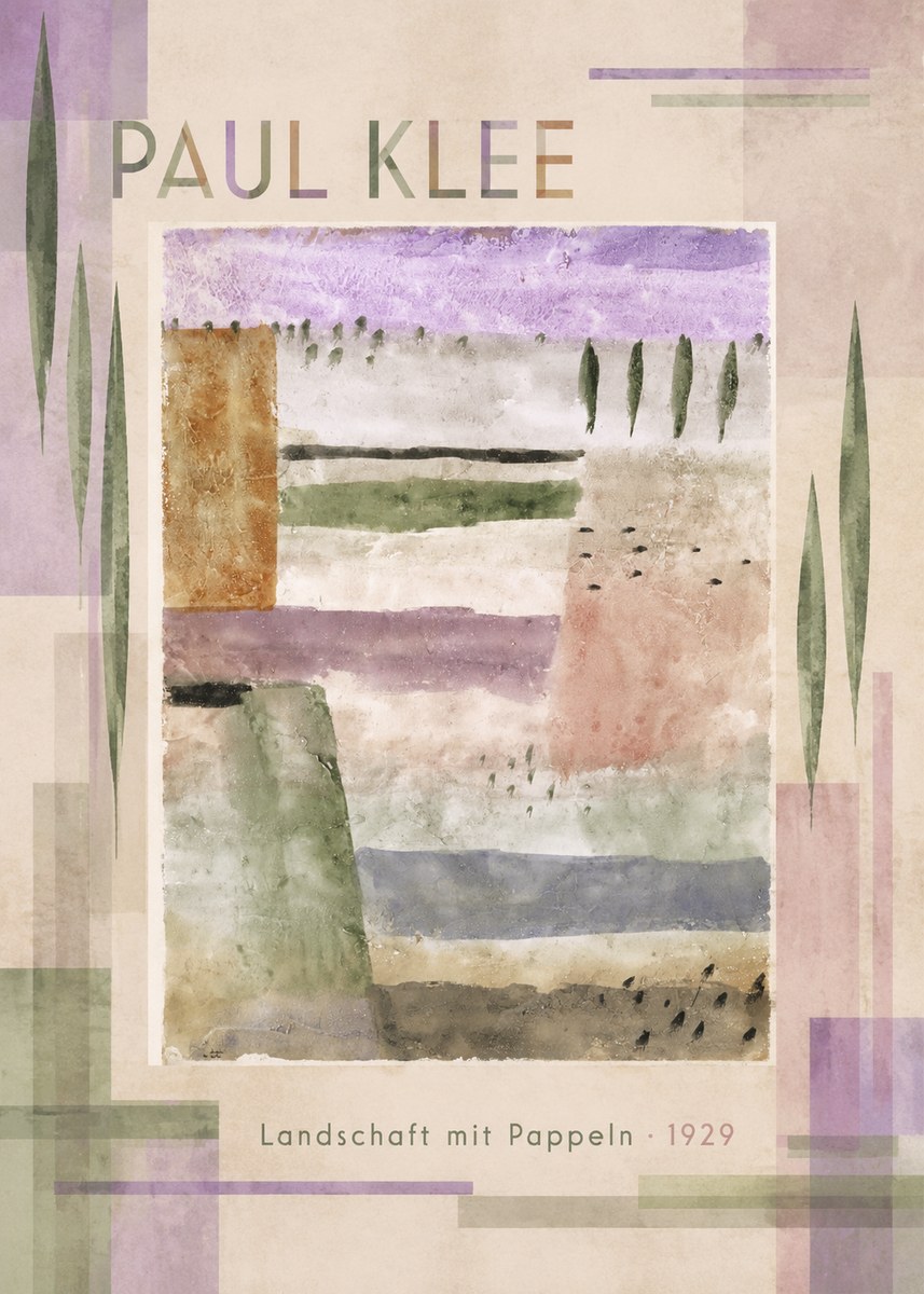 Paul Klee Landschaft Mit Pappeln No4 - Poszter