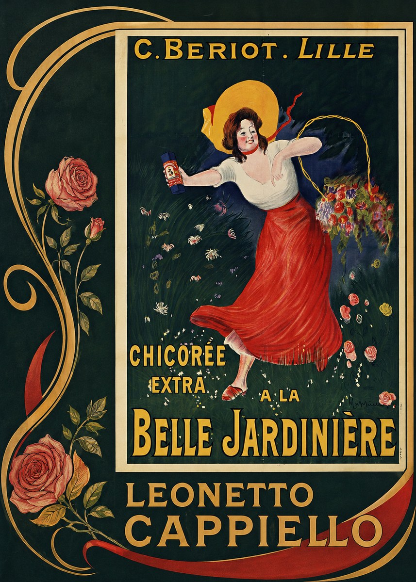 Leonetto Cappiello Chicorée Extra a La Belle Jardinière No2 - Poszter