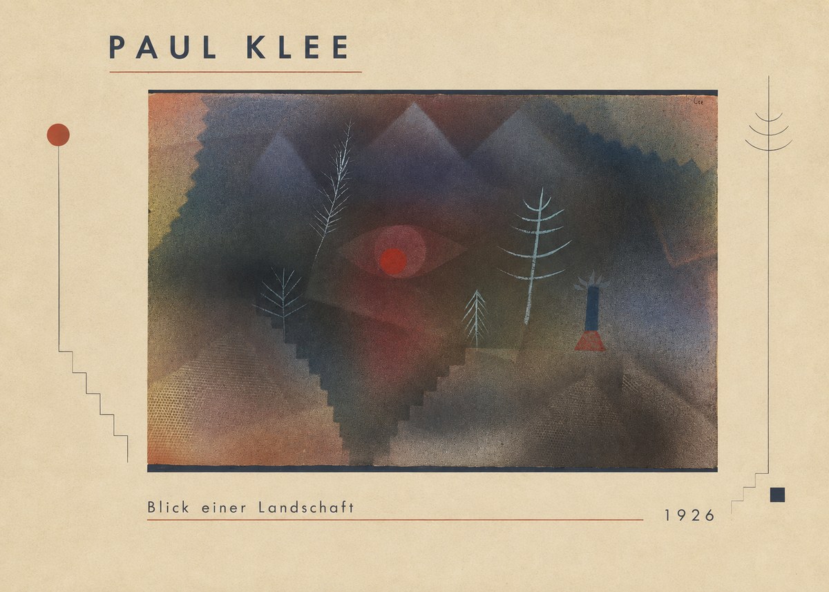 Paul Klee Blick Einer Landschaft No1 - Poszter