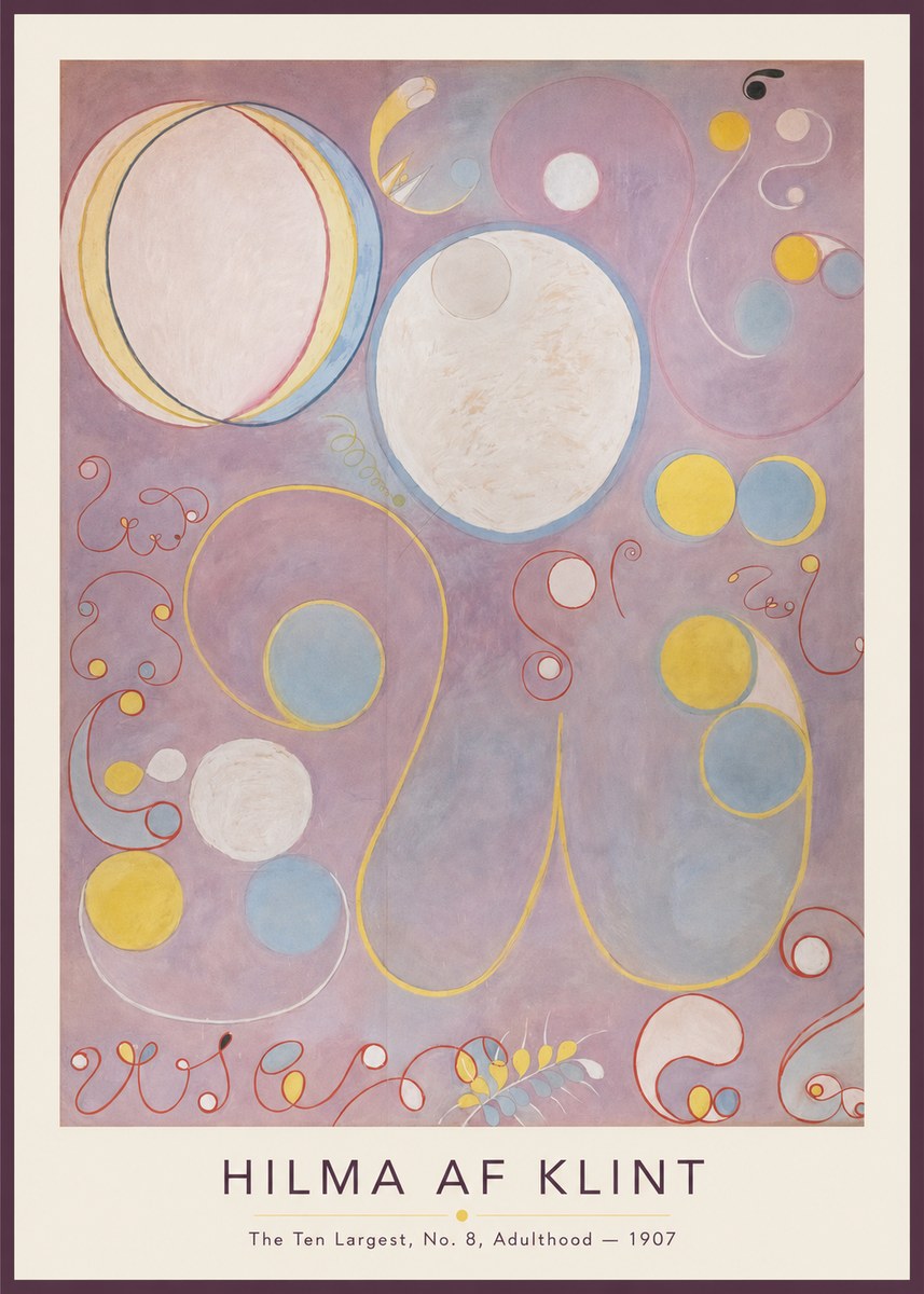 Hilma af Klint The Ten Largest, No. 8, Adulthood No1 - Poszter