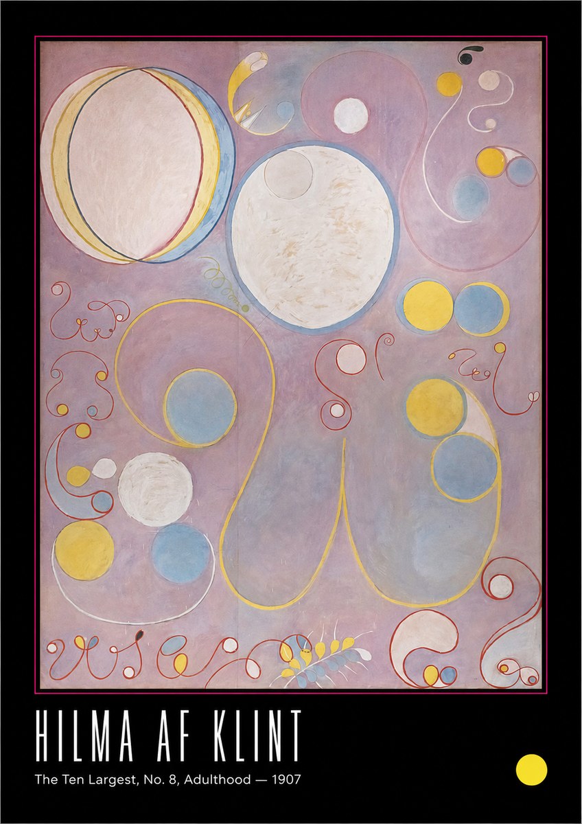Hilma af Klint The Ten Largest, No. 8, Adulthood No6 - Poszter