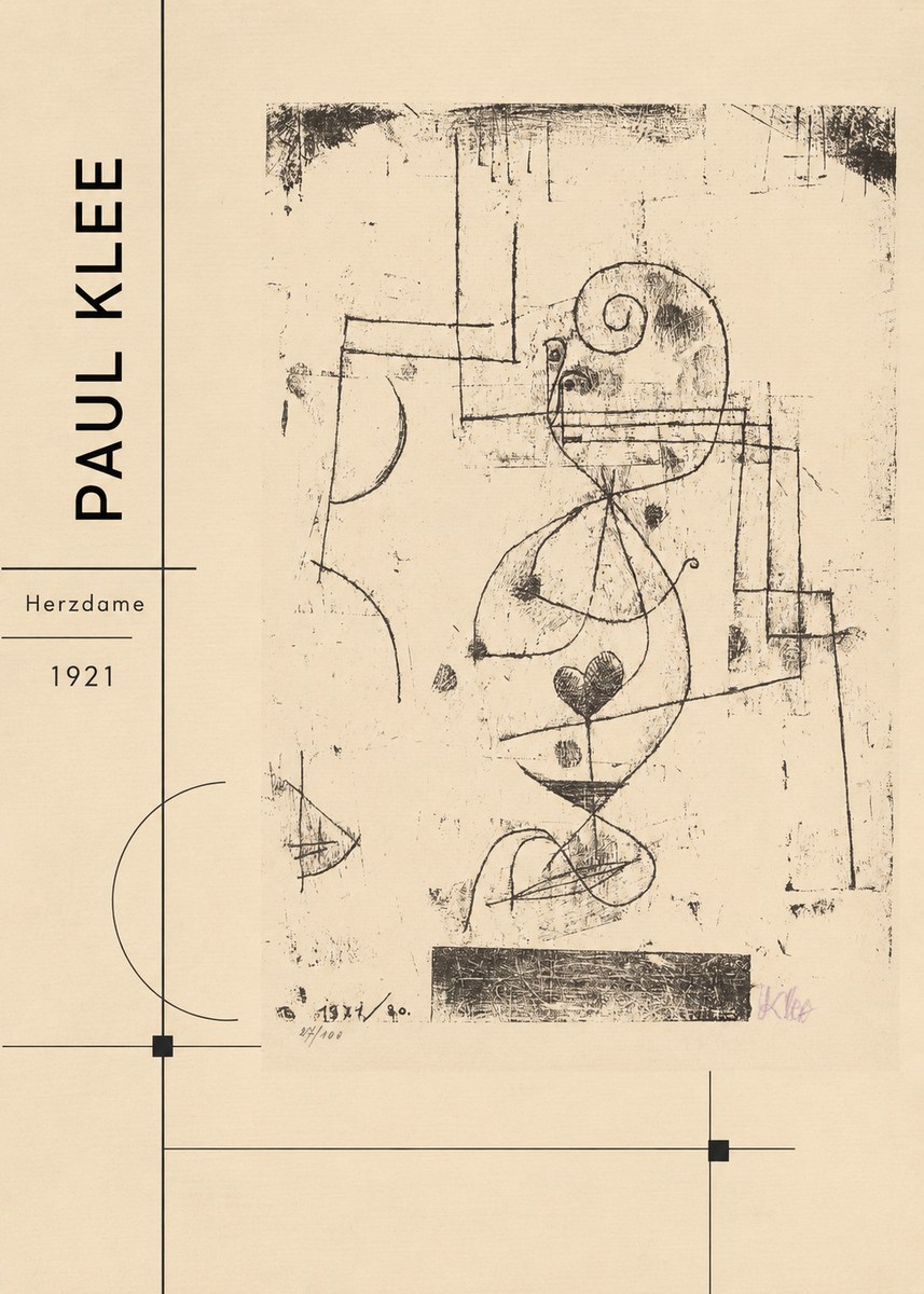 Paul Klee Herzdame No2 - Poszter