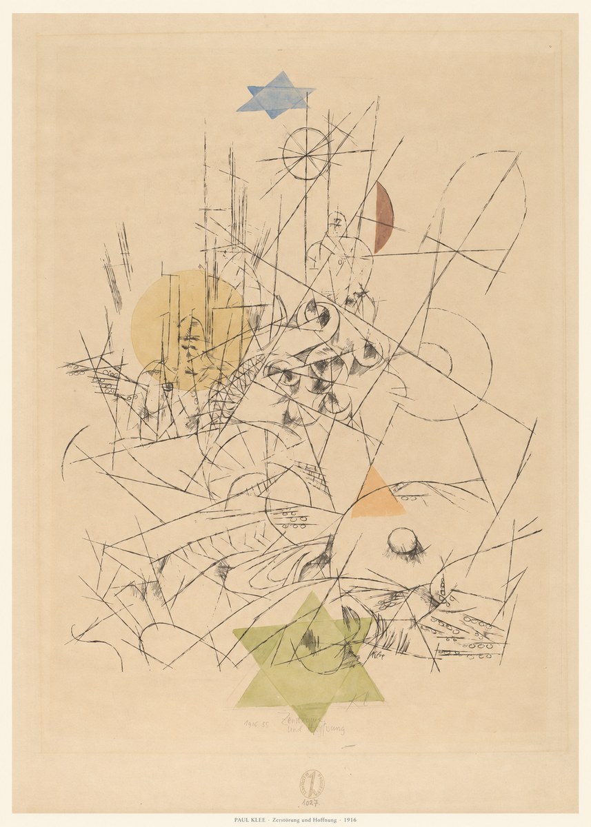 Paul Klee Zerstörung Und Hoffnung I No6 - Poszter