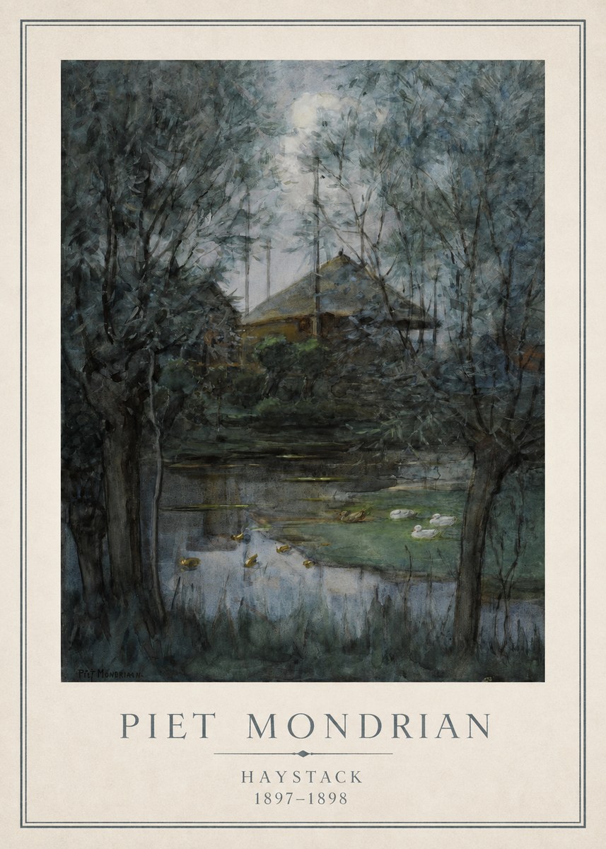 Piet Mondrian Haystack No1 - Poszter