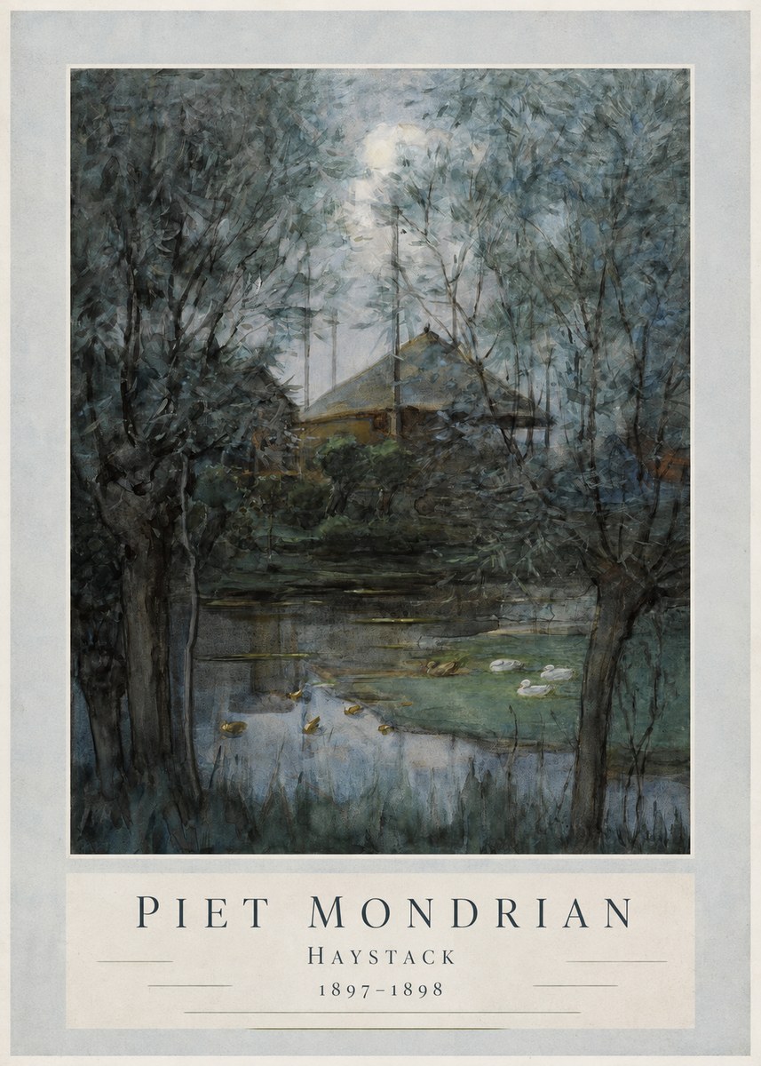 Piet Mondrian Haystack No3 - Poszter