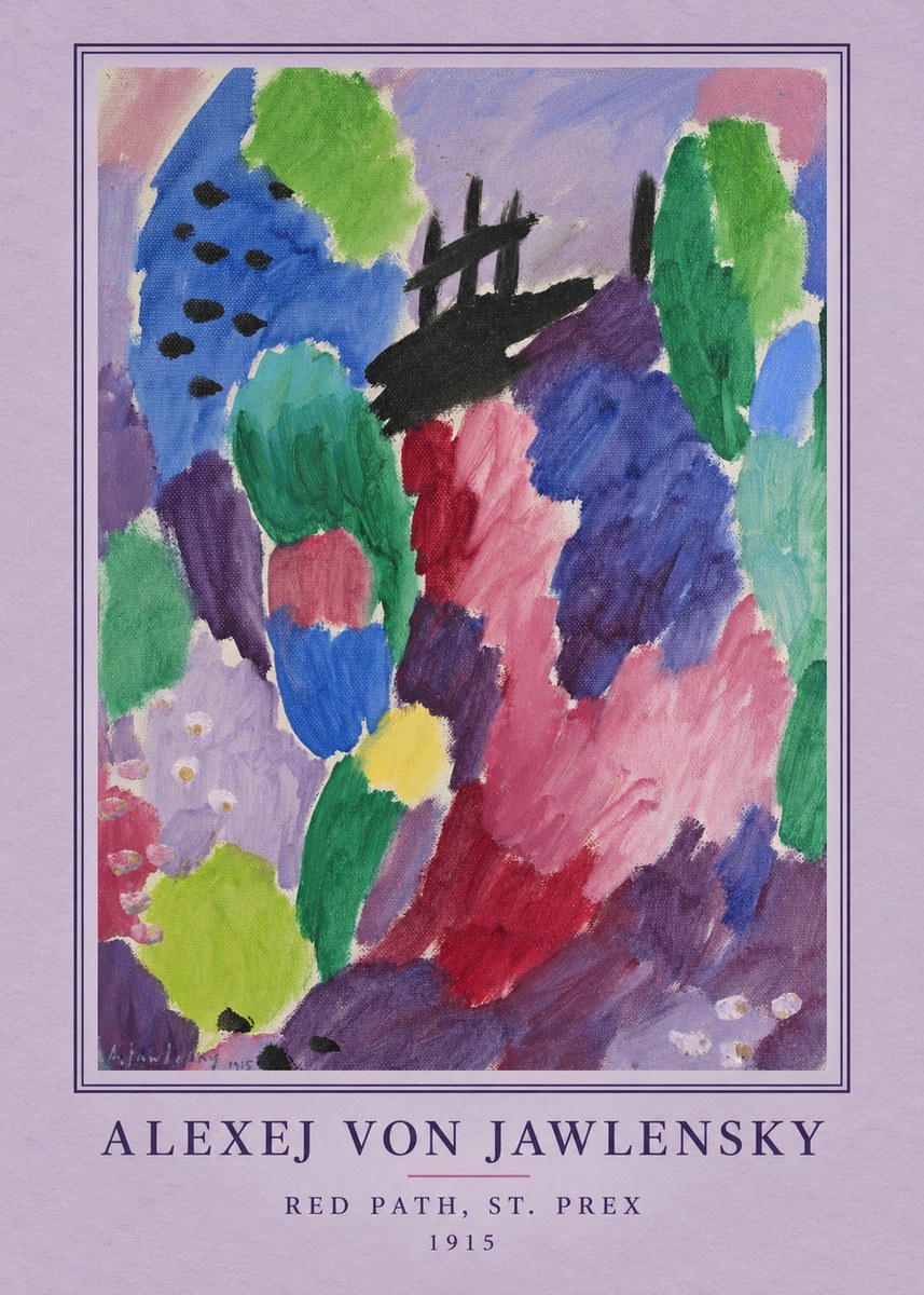 Alexej von Jawlensky Red Path, St. Prex II No4 - Poszter