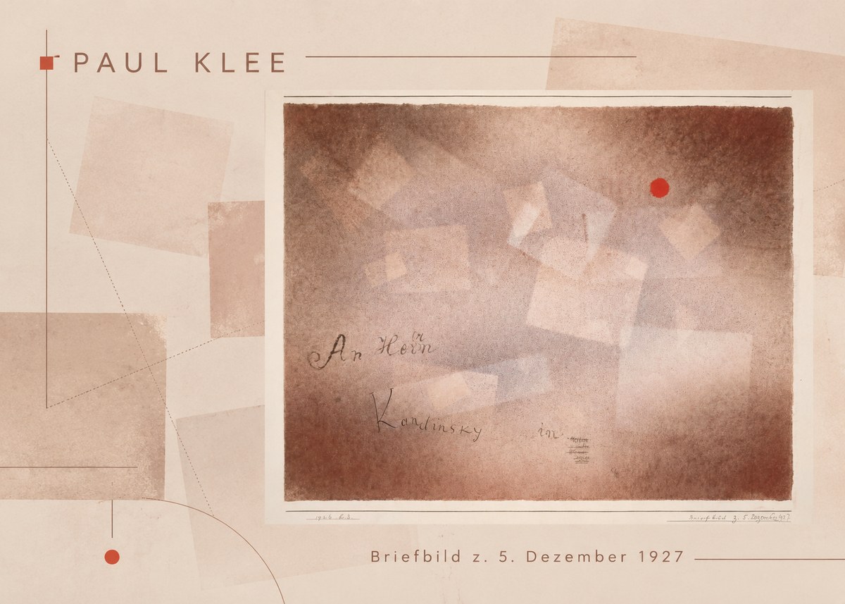 Paul Klee Briefbild Z. 5. Dezember 1927 No6 - Poszter