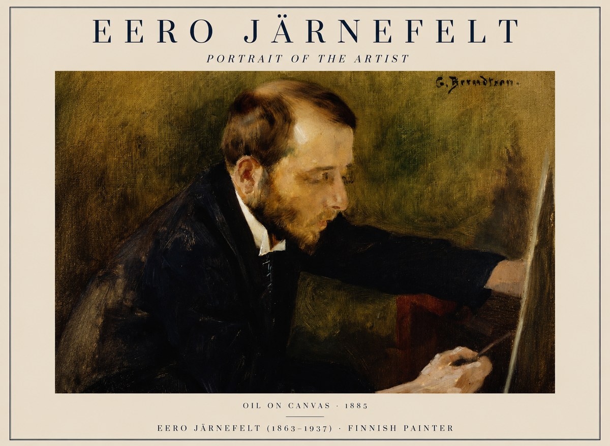 Eero Järnefelt Portrait of the Artist No1 - Poszter
