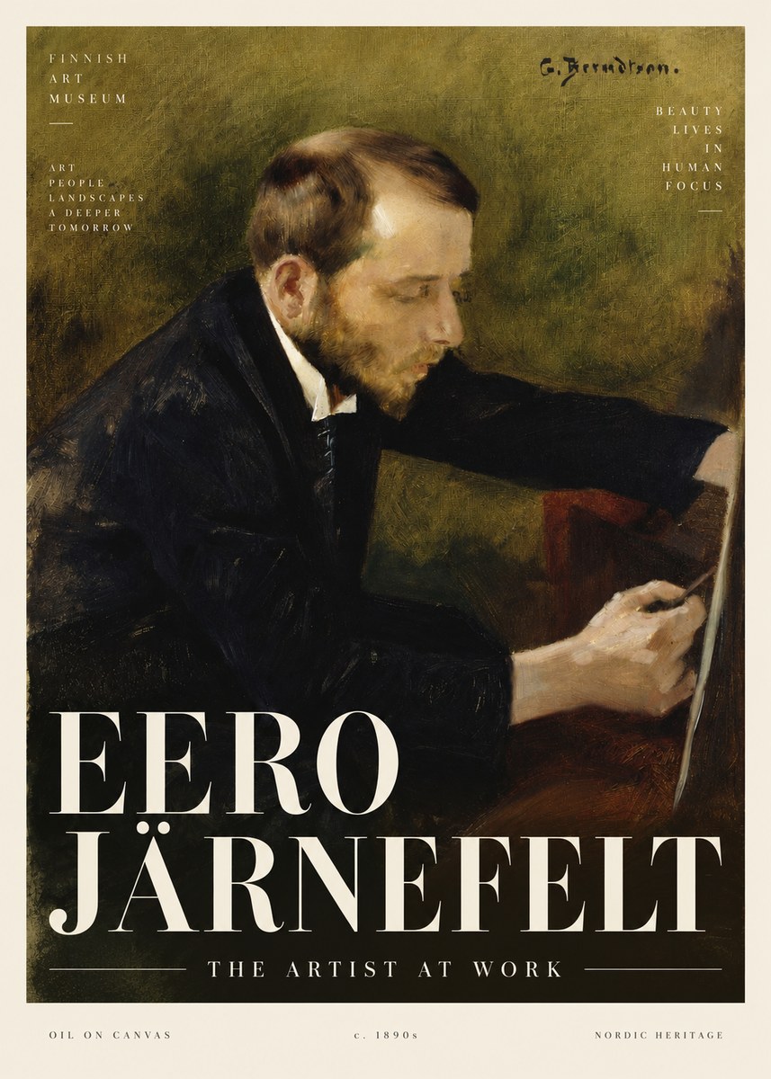 Eero Järnefelt Portrait of the Artist No4 - Poszter