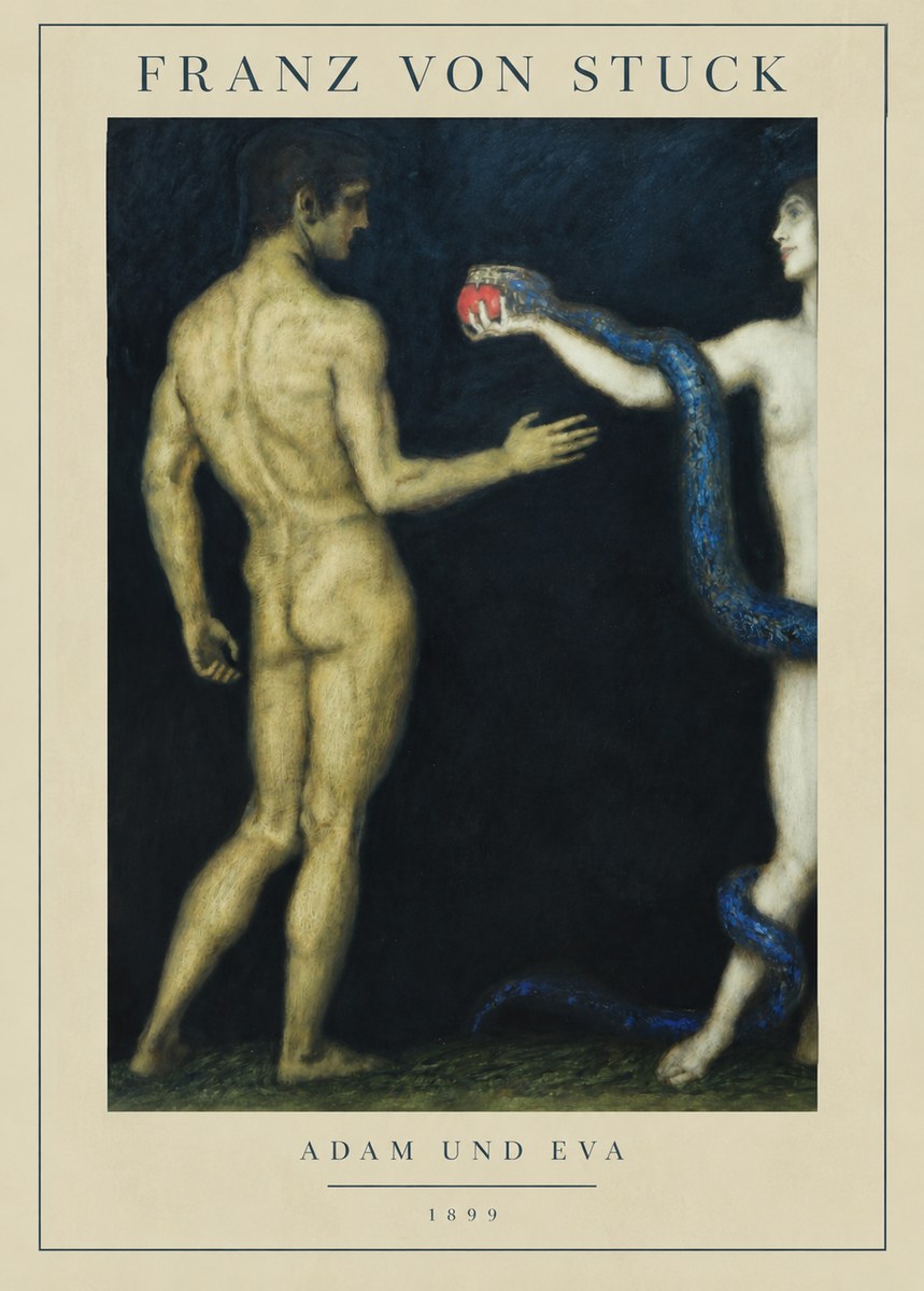 Franz von Stuck Adam Und Eva No2 - Poszter