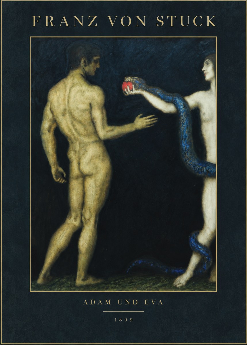 Franz von Stuck Adam Und Eva No3 - Poszter
