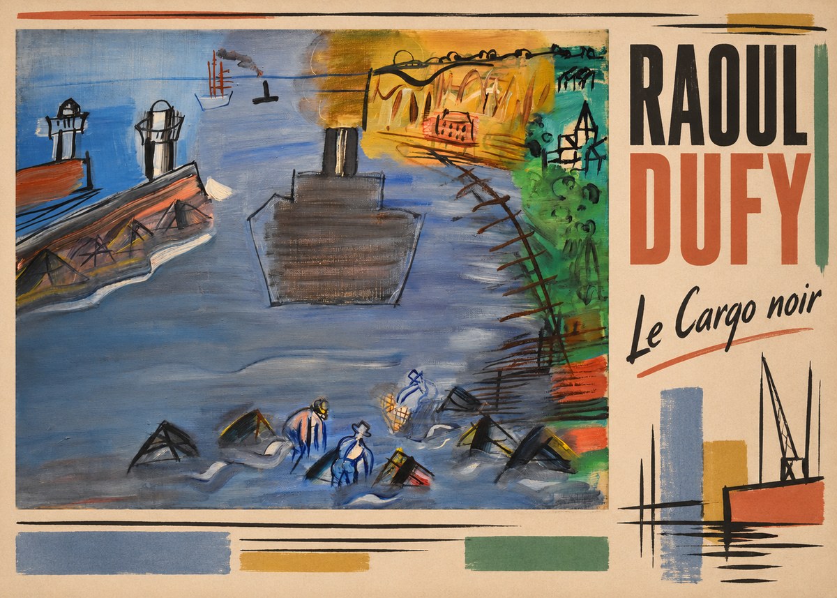 Raoul Dufy Le Cargo Noir No2 - Poszter