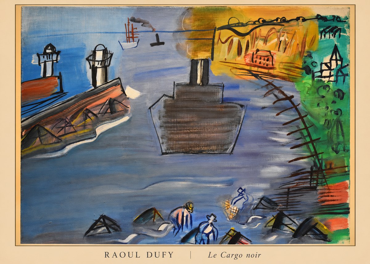 Raoul Dufy Le Cargo Noir No6 - Poszter