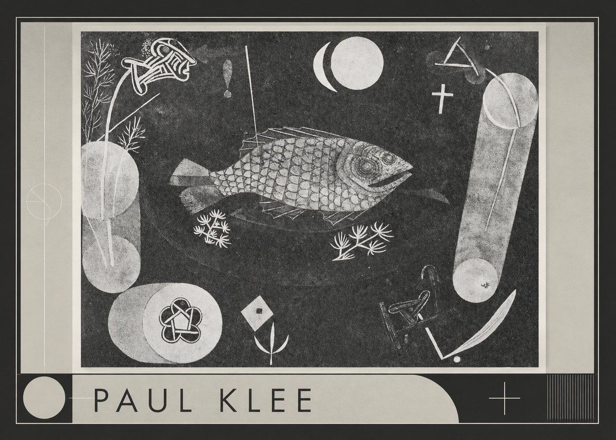 Paul Klee Abstract Fish No1 - Poszter