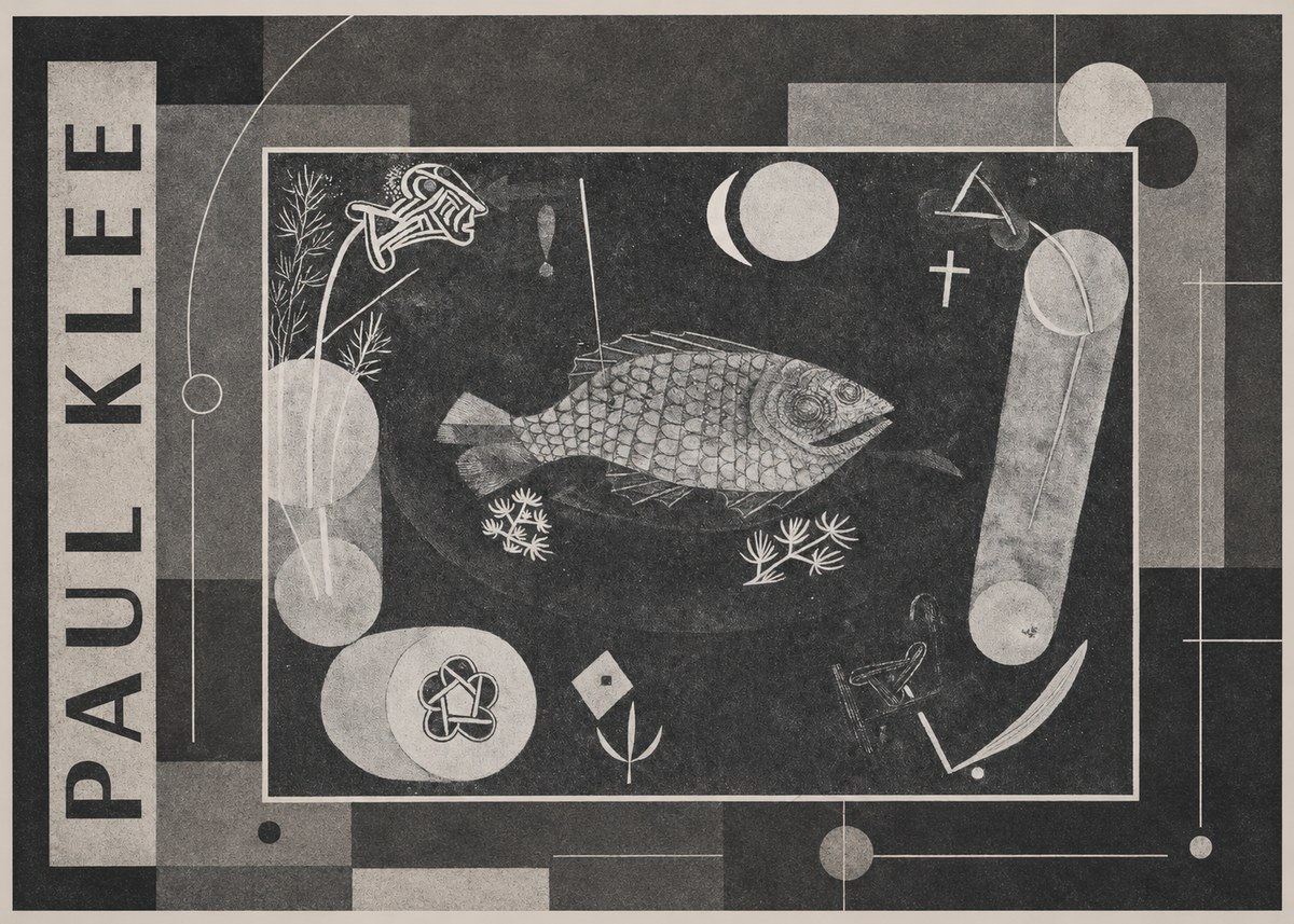 Paul Klee Abstract Fish No4 - Poszter