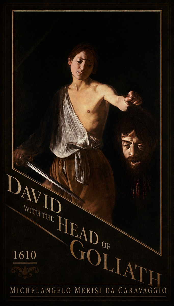 Michelangelo Merisi da Caravaggio David with the Head of Goliath III No4 - Poszter
