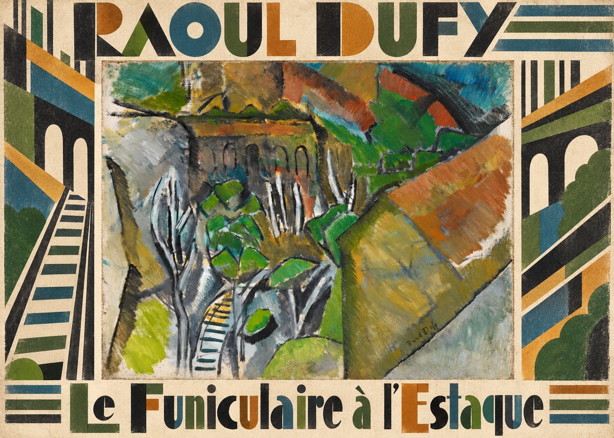 Raoul Dufy Le Funiculaire À L'estaque No4 - Poszter