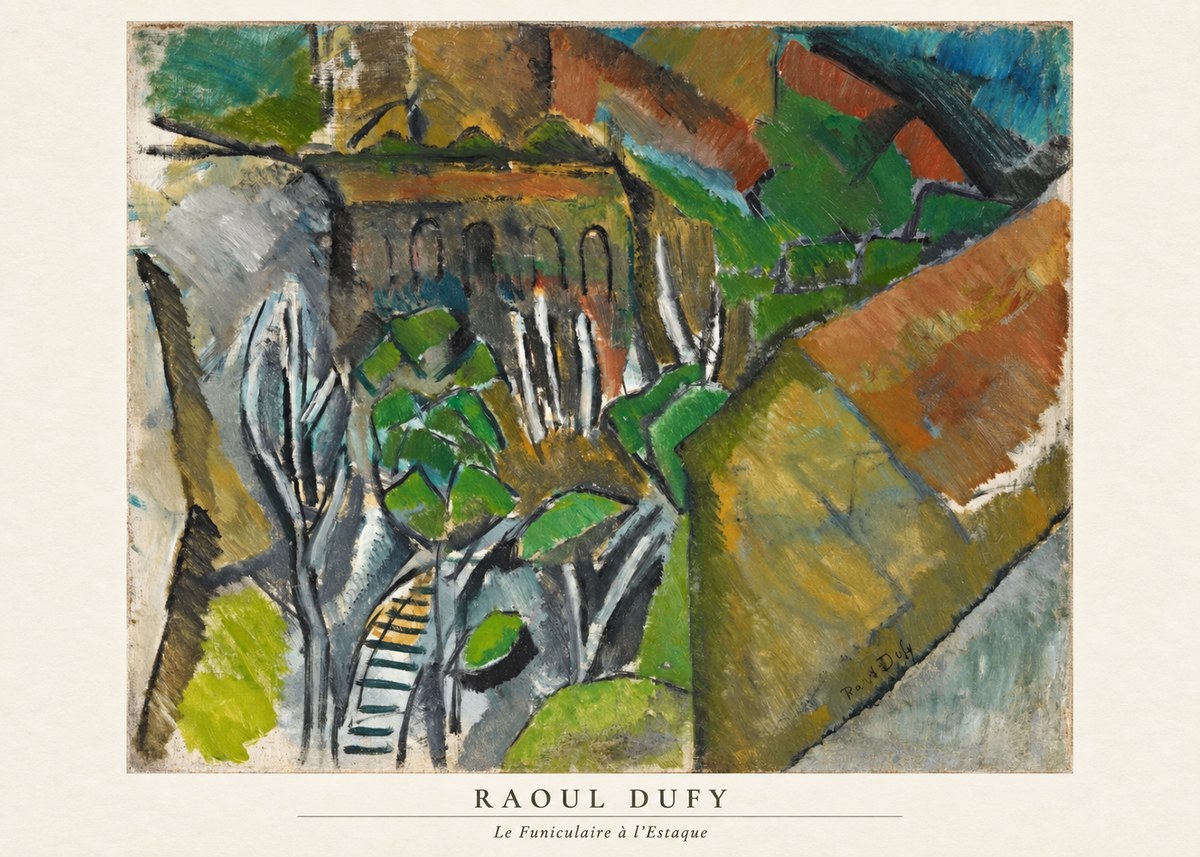 Raoul Dufy Le Funiculaire À L'estaque No6 - Poszter