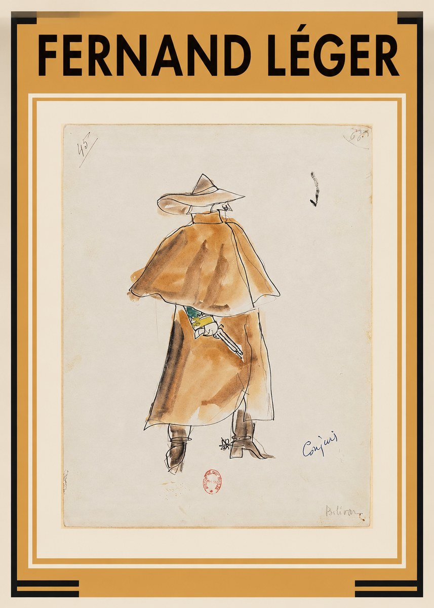 Fernand Léger Costume Design for Bolivar No1 - Poszter